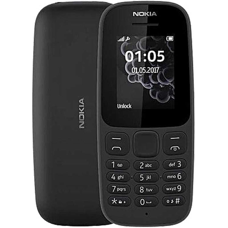 Phone with buttons Nokia 105 2019, 4 MB, black