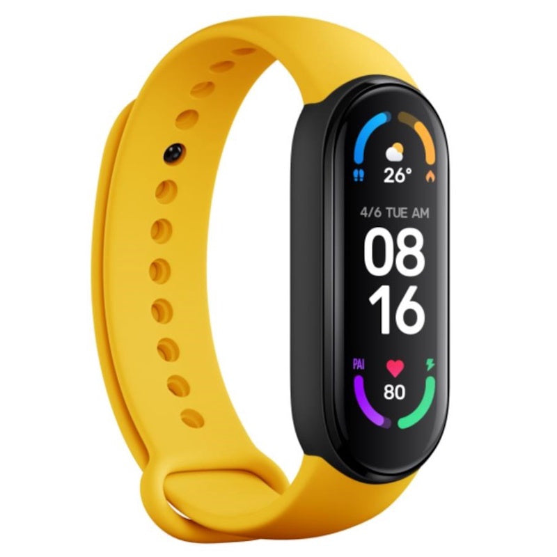 iWear SM6 Smart Bracelet - Fitness Tracker IP67 with HR & Blood pressure / Social / Sleep monitor Yellow