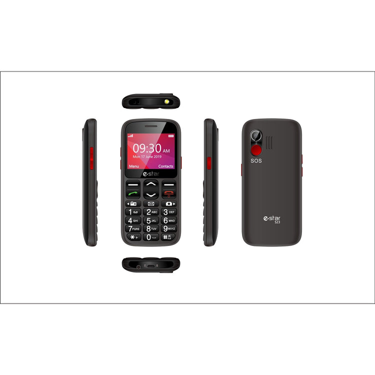 Phone with buttons eSTAR S23 Senior, 64 MB, black