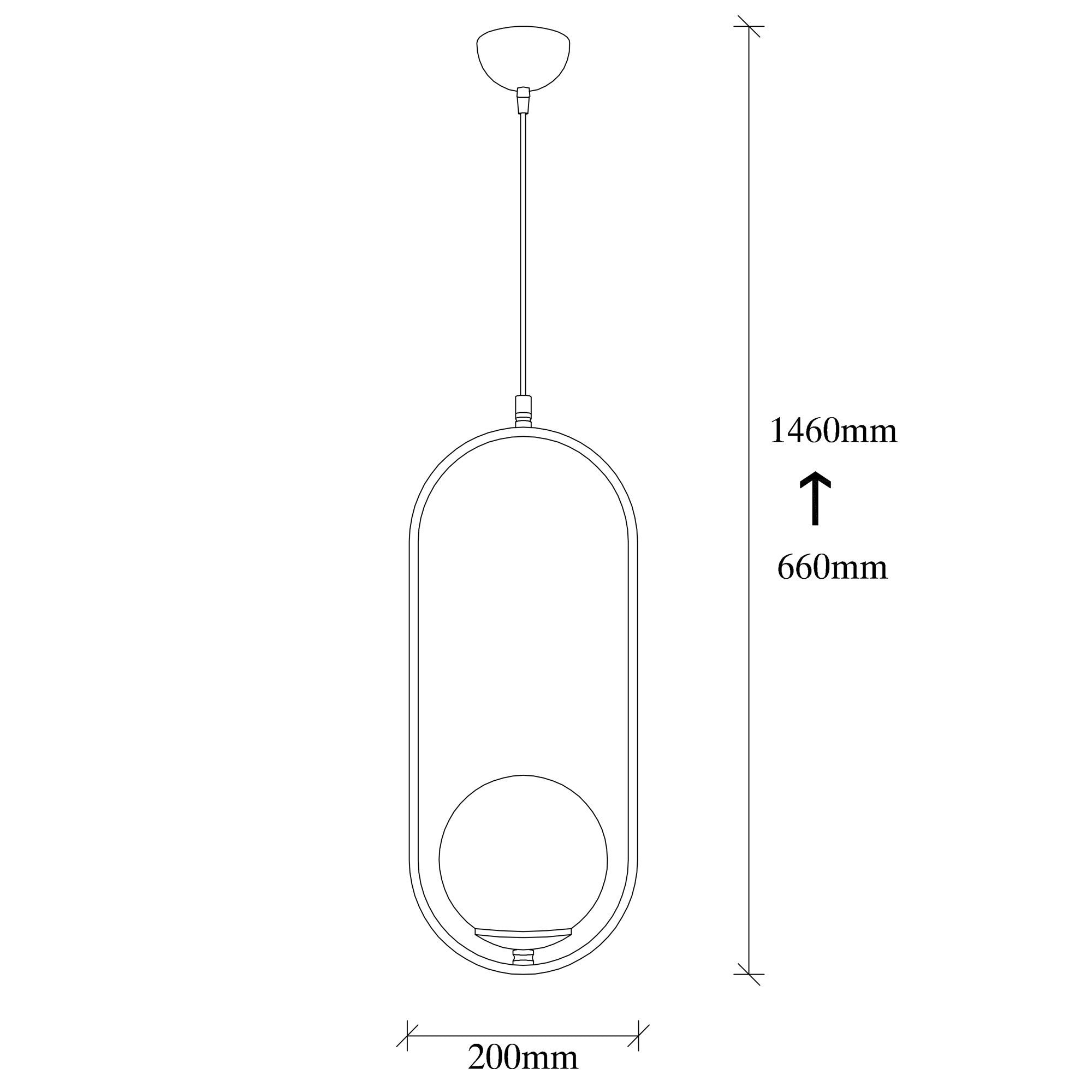 Opviq Mudoni MR - 837 Hanging Lamp, 40W, E27