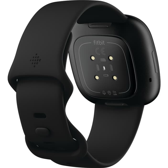 Fitbit Versa 3 Smartwatch, Black Aluminum