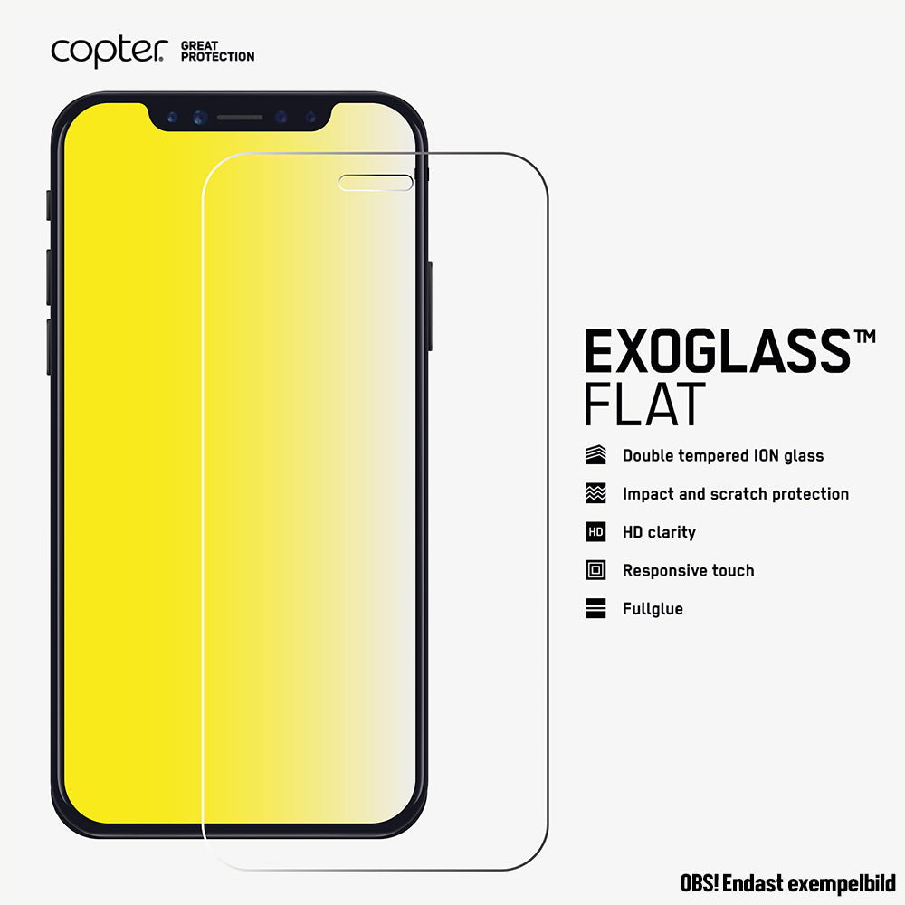Copter Exoglass Flat Screen Protector for iPhone 6/6s Plus, iPhone 7 Plus, iPhone 8 Plus