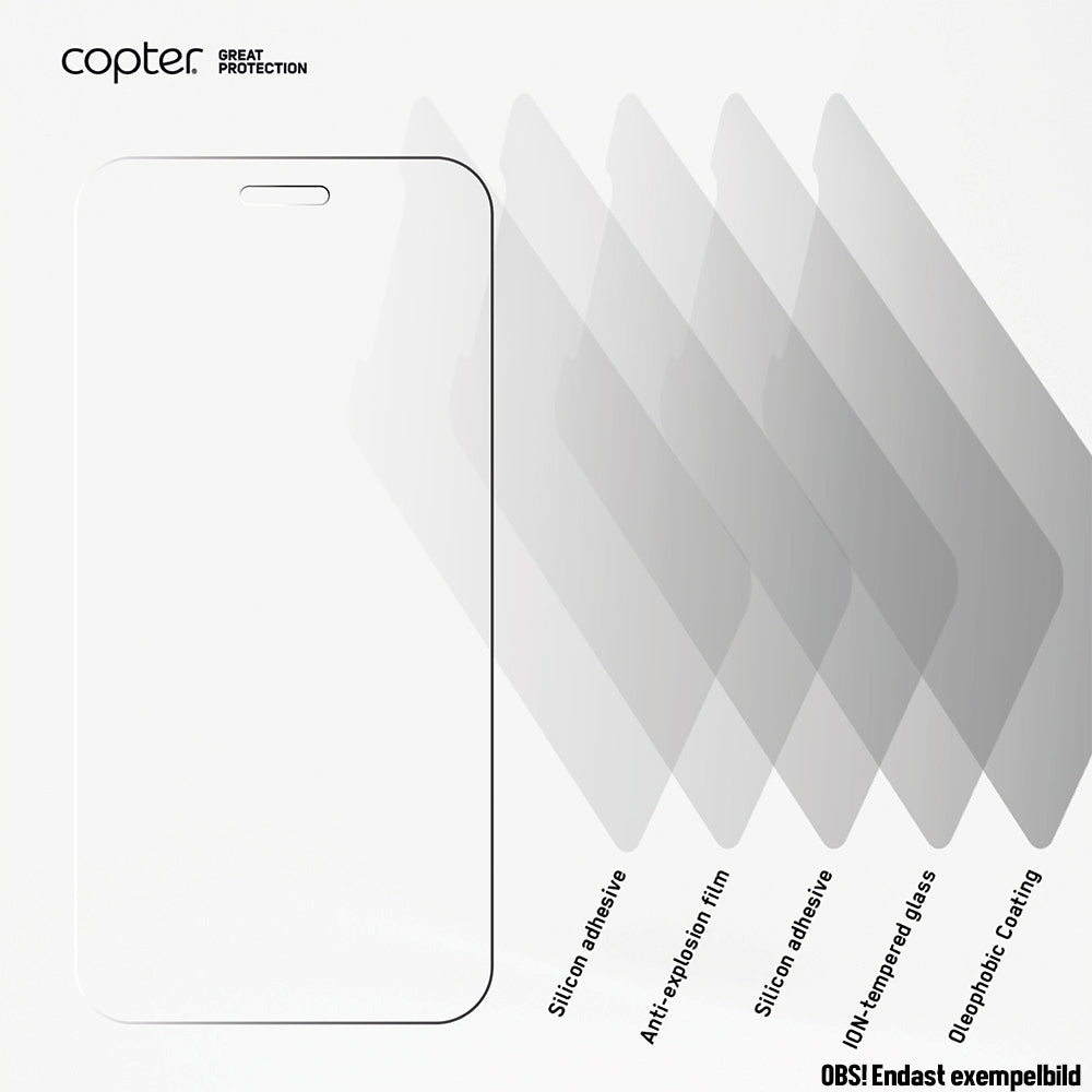 Copter Exoglass Flat Screen Protector for iPhone 6/6s Plus, iPhone 7 Plus, iPhone 8 Plus
