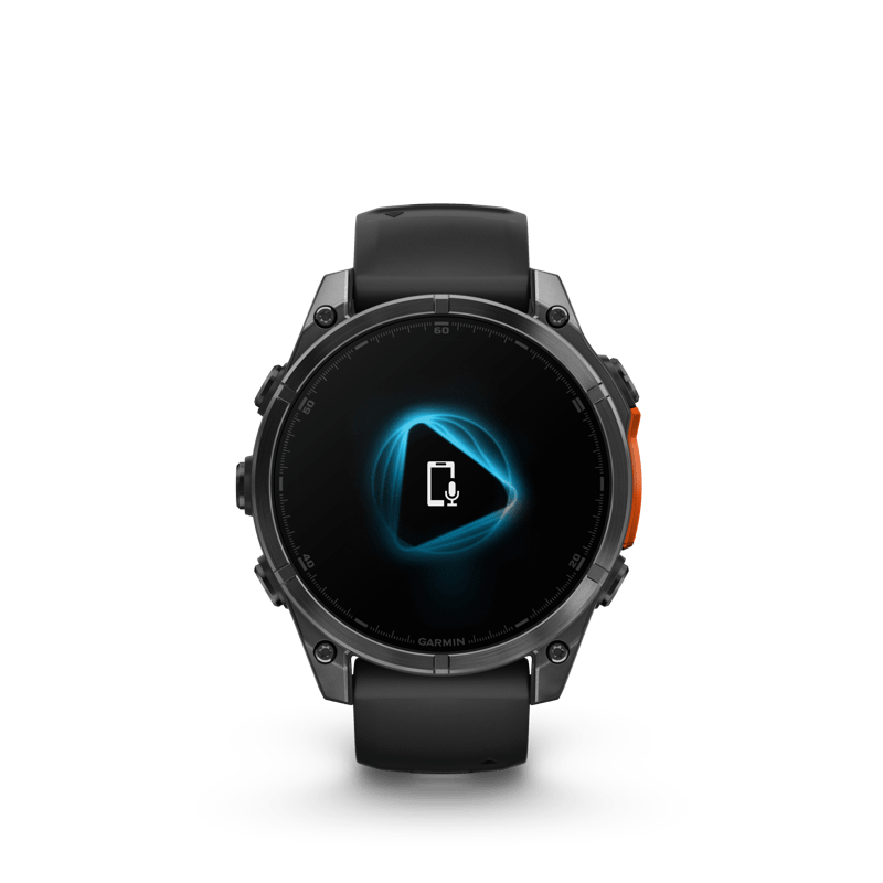 Garmin Fenix 8 47 AMOLED Black Silicone Band SG