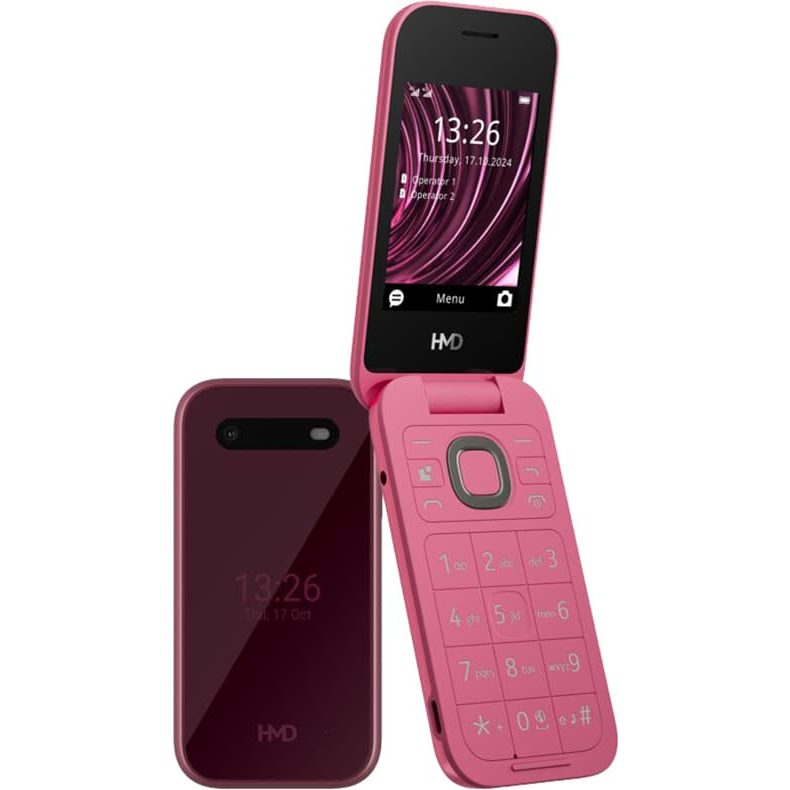 HMD 2660 Flip Mobile Phone Red
