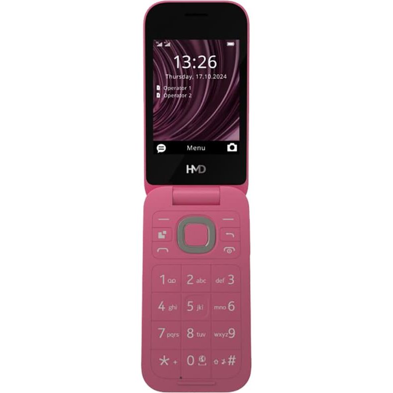 HMD 2660 Flip Mobile Phone Red