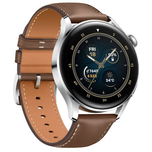 HUAWEI WATCH 3 LTE BLACK WITH BROWN LEATHER STRAP