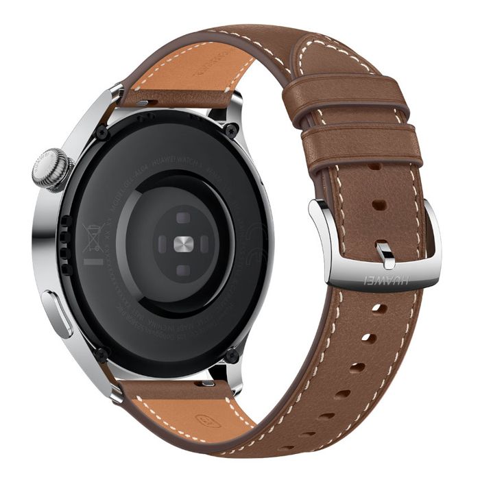 HUAWEI WATCH 3 LTE BLACK WITH BROWN LEATHER STRAP