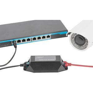 Digitus Gigabit Ethernet PoE+ Repeater, 802.3at, 22 W