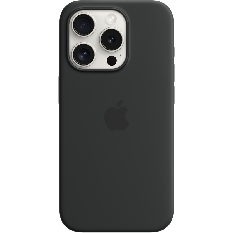 Apple iPhone 15 Pro Silicone Case Black