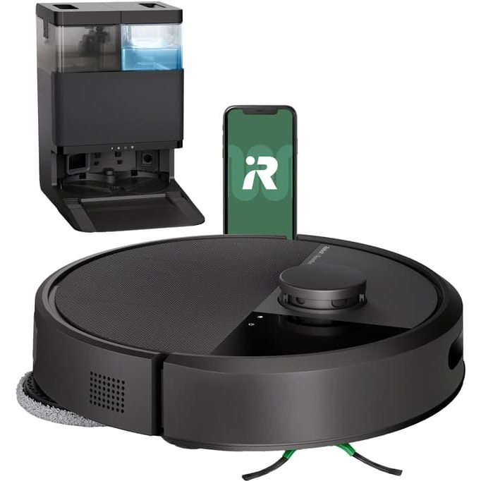 iRobot Roomba Combo 405 Plus Robotic Vacuum Cleaner, Black