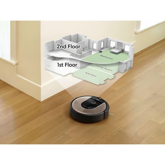 iRobot Roomba I6158 Robotic Vacuum Cleaner, Black