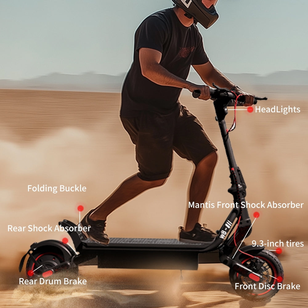 iScooter W8 750W Off-road Electric Scooter, Max Speed 40km/h