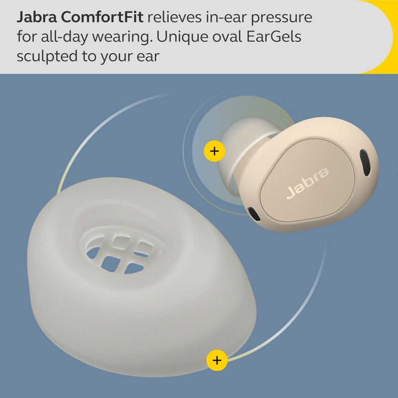 Jabra Elite 10 TWS headset, Cream