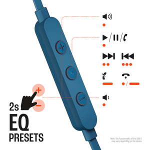 JBL Tune 305C USB-C In-Ear Headphones, Blue