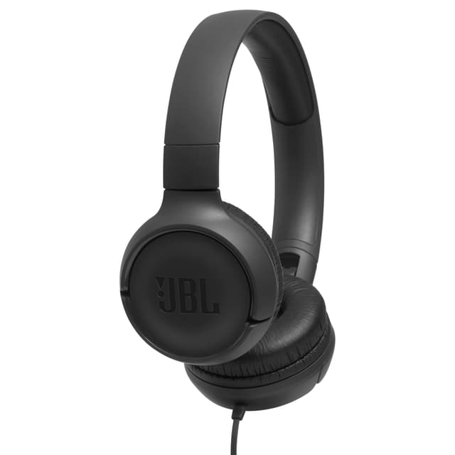 JBL Tune 500 Wired On-ear Headphones Black