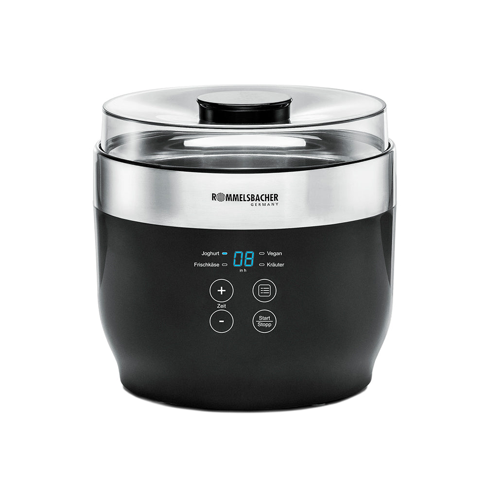 Rommelsbacher Yogurt & Cream Cheese Maker JG 80 Jona, Black/Silver