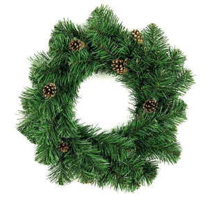 DecoKing Pine Cone Christmas Wreath, 500 mm