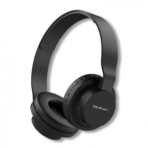 Wireless headphones Qoltec Loud Wave, Black