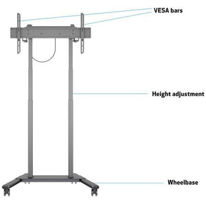 Multibrackets M Motorized Floorstand 60kg, Black