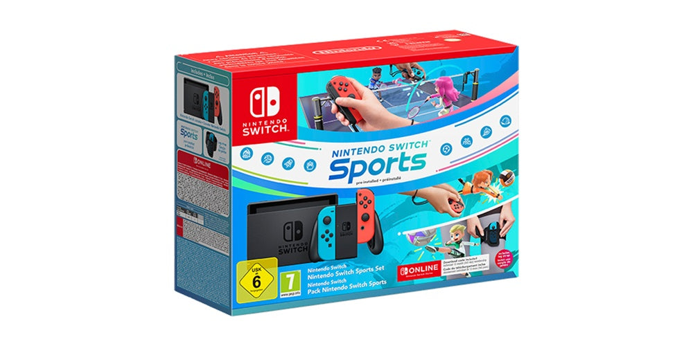 Nintendo Switch Sports Bundle, Blue/Red