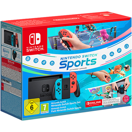 Nintendo Switch Sports Bundle, Blue/Red