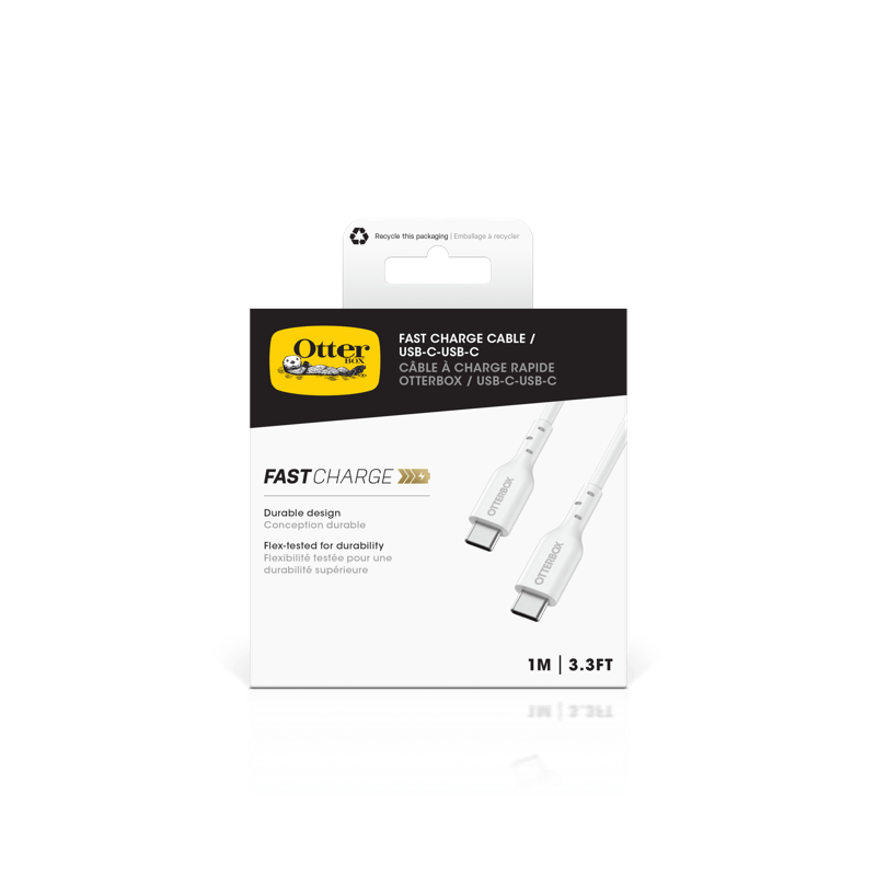 OtterBox Cable USB C-C 1M USB-PD White