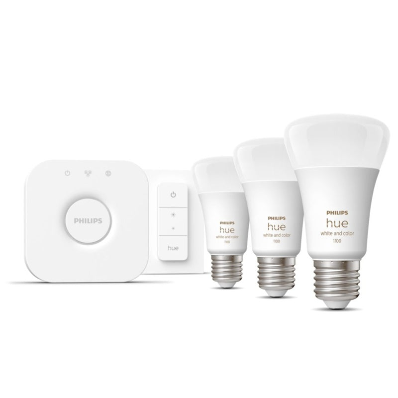 Philips Hue White and Color Ambiance E27 Starter Kit