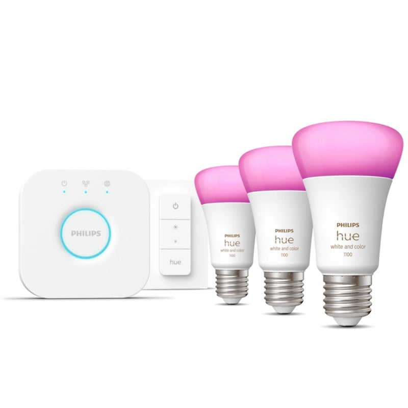 Philips Hue White and Color Ambiance E27 Starter Kit