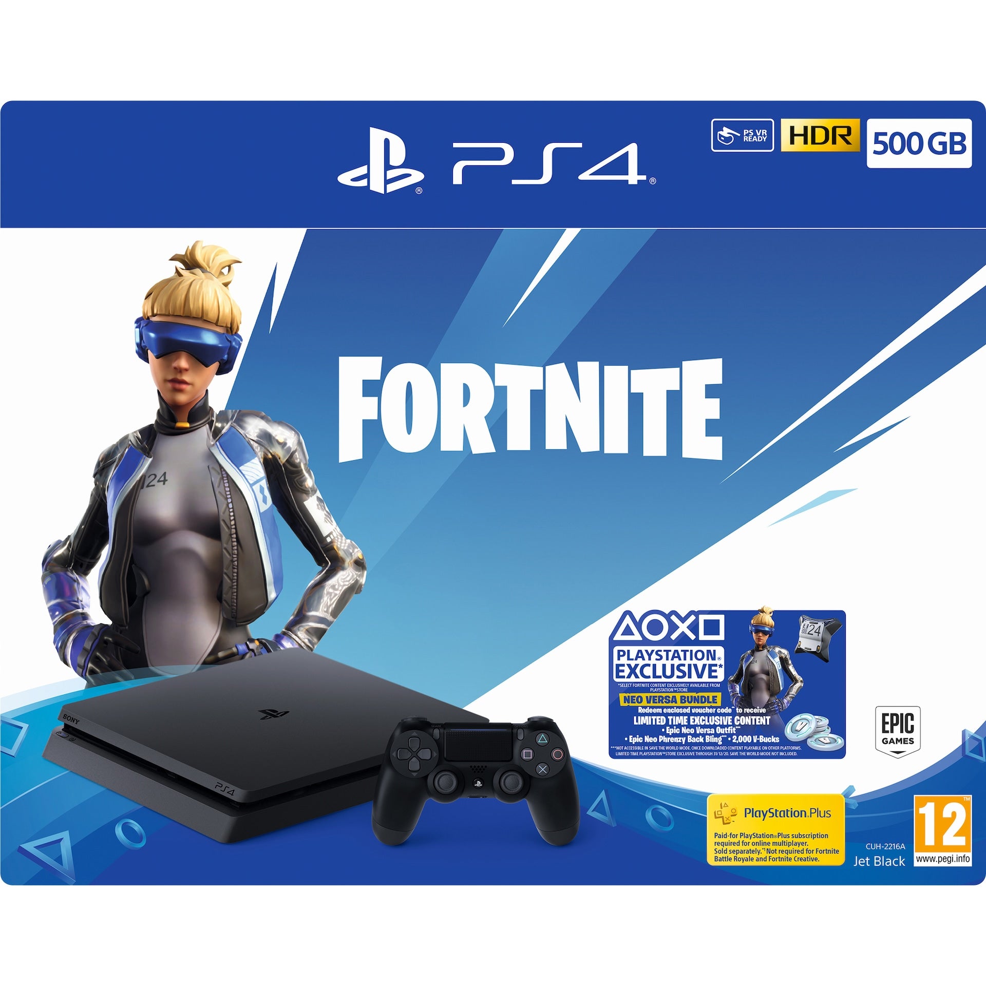 PlayStation 4 Slim 500 GB + Fortnite