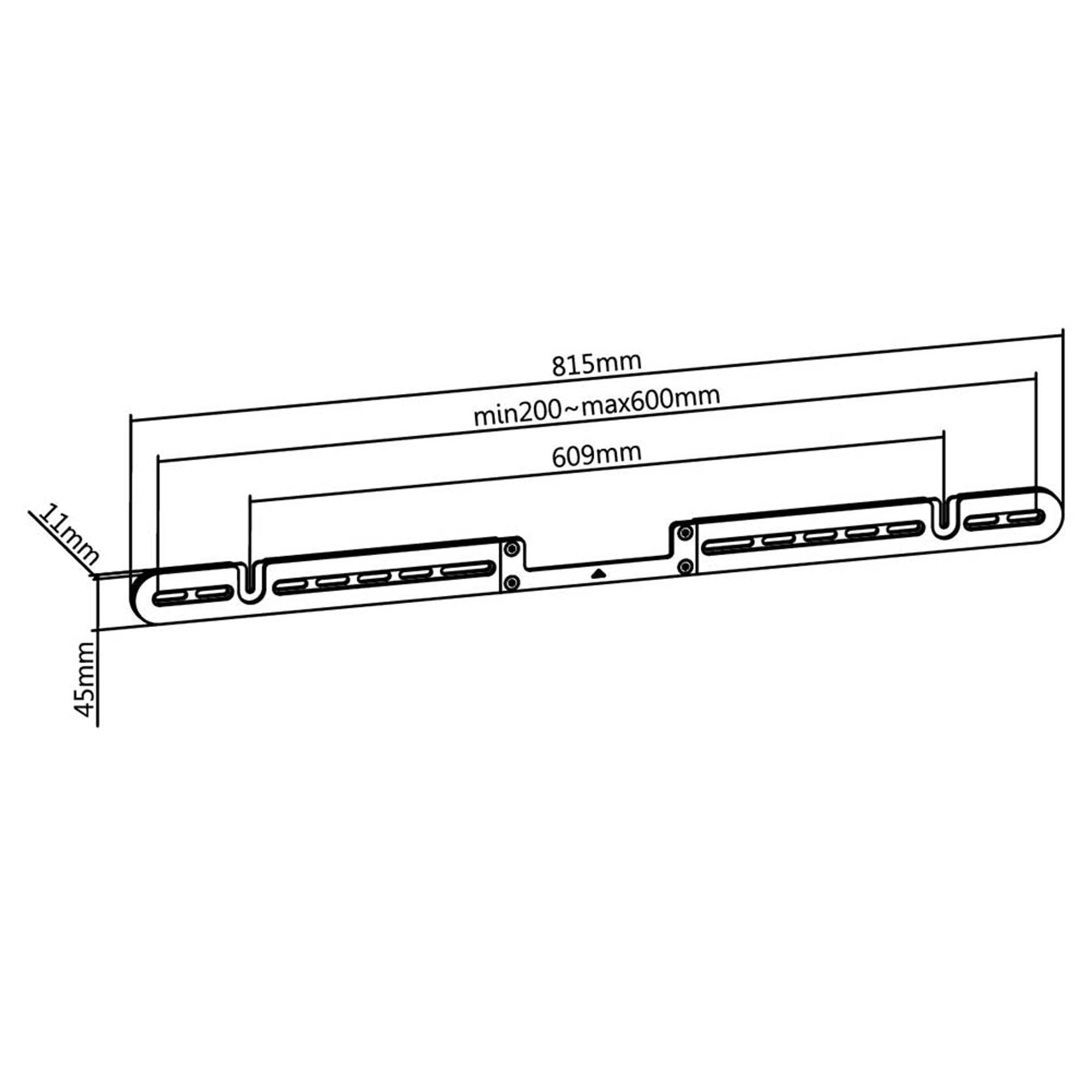 Prokord Wall Mount for Sonos Arc, Black