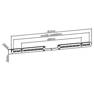 Prokord Wall Mount for Sonos Arc, Black