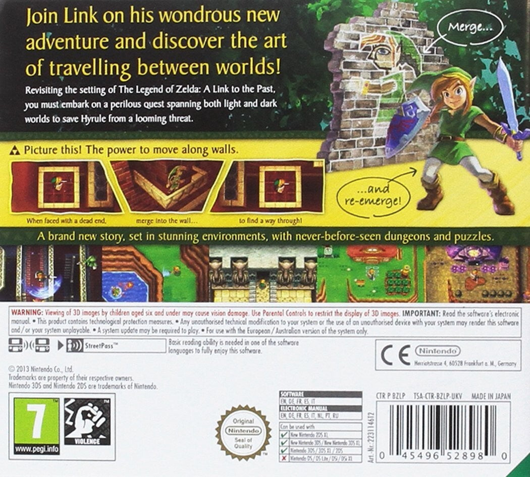 Legend of Zelda: A Link Between Worlds Nintendo 3DS