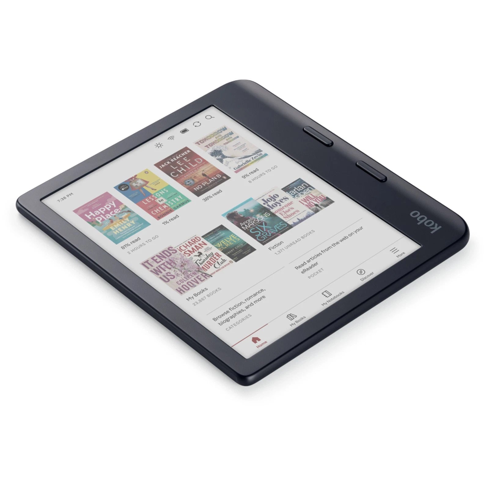 Kobo eBook-Reader Libra Colour black Bundle incl. Stylus 2 N428-KU-BK-K-BU