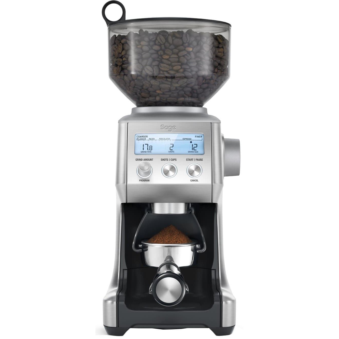Sage Smart Grinder Pro Coffee Grinder, Brushed Stainless Steel