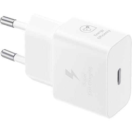 Samsung 25W USB-C GaN Charger W/O Cable White