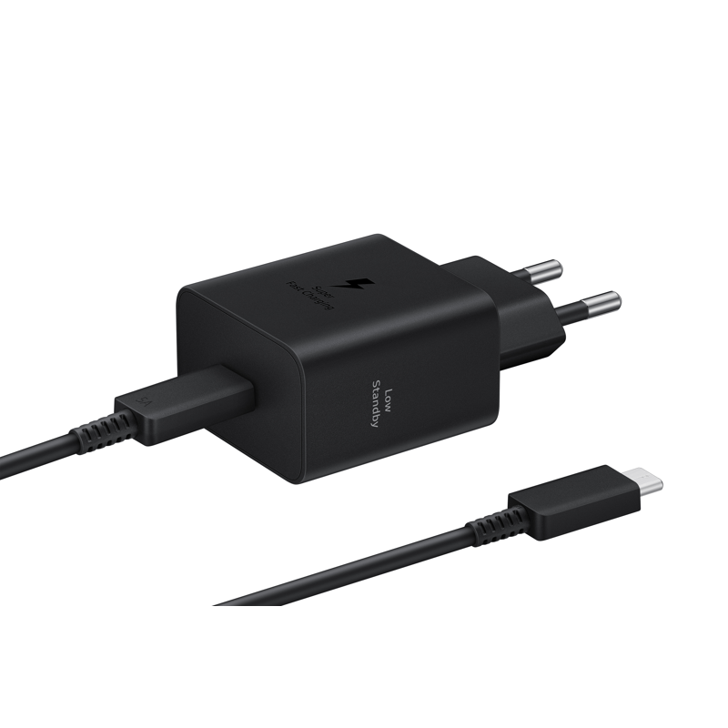Samsung Charger 45W with Cable Black