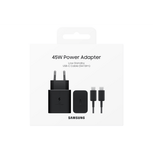 Samsung Charger 45W with Cable Black