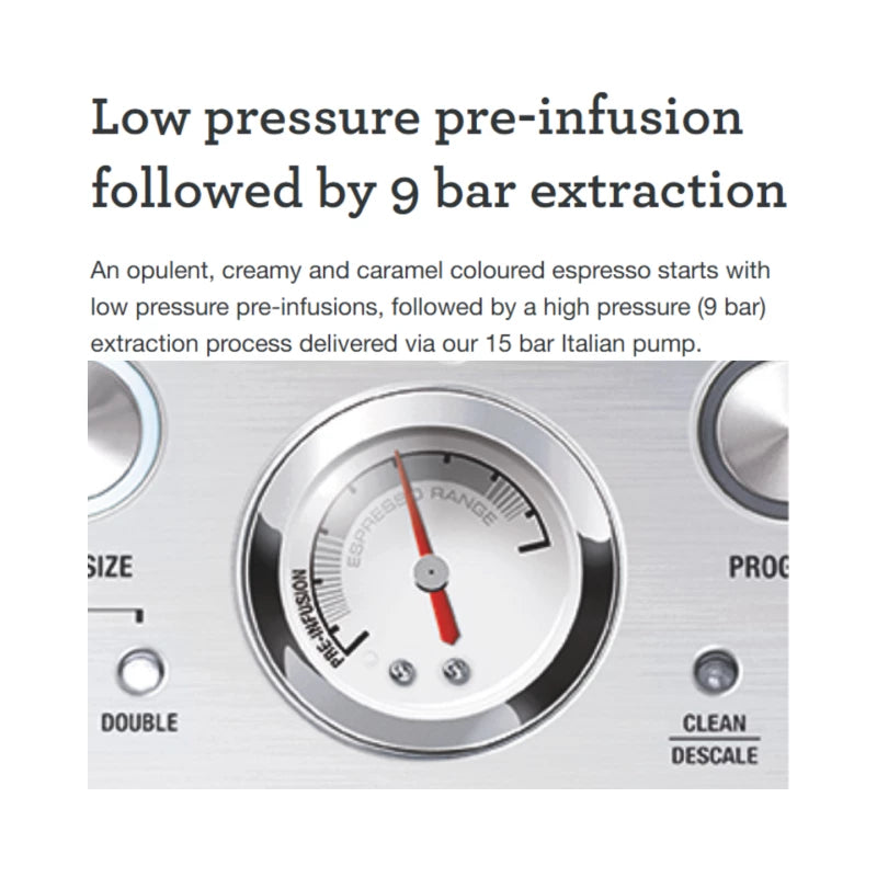 Sage SES980BSS Espresso machine Brushed steel