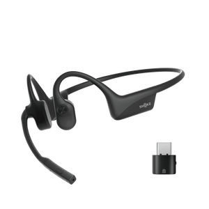 Shokz OpenComm2 UC Wireless Bluetooth Bone Conduction Headset with USB-C adapter