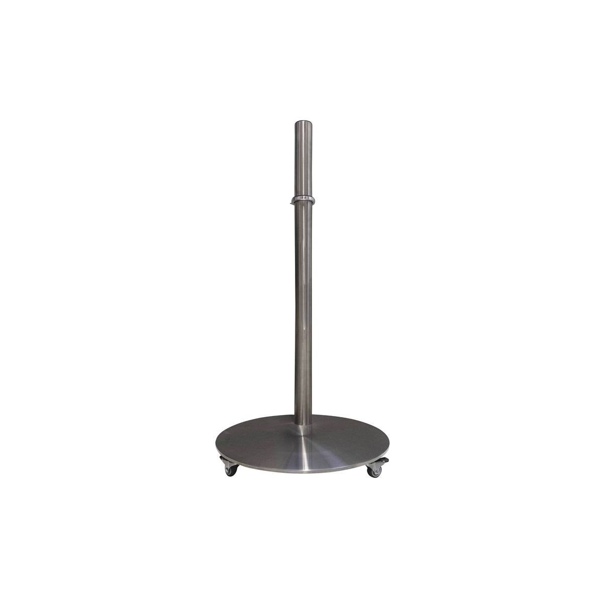 Sinox TV Stand with Wheels and Swivel Top, Silver Alu 26"-55"