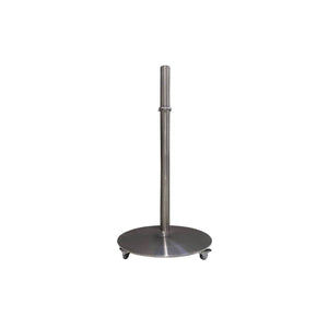 Sinox TV Stand with Wheels and Swivel Top, Silver Alu 26"-55"