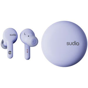 Sudio A2 Purple Noise-Cancelling Earbuds, Purple