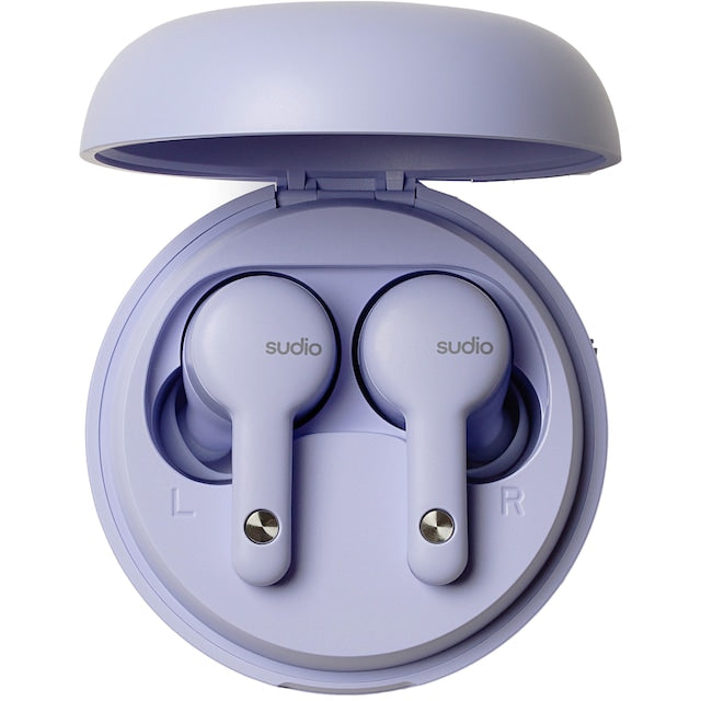 Sudio A2 Purple Noise-Cancelling Earbuds, Purple