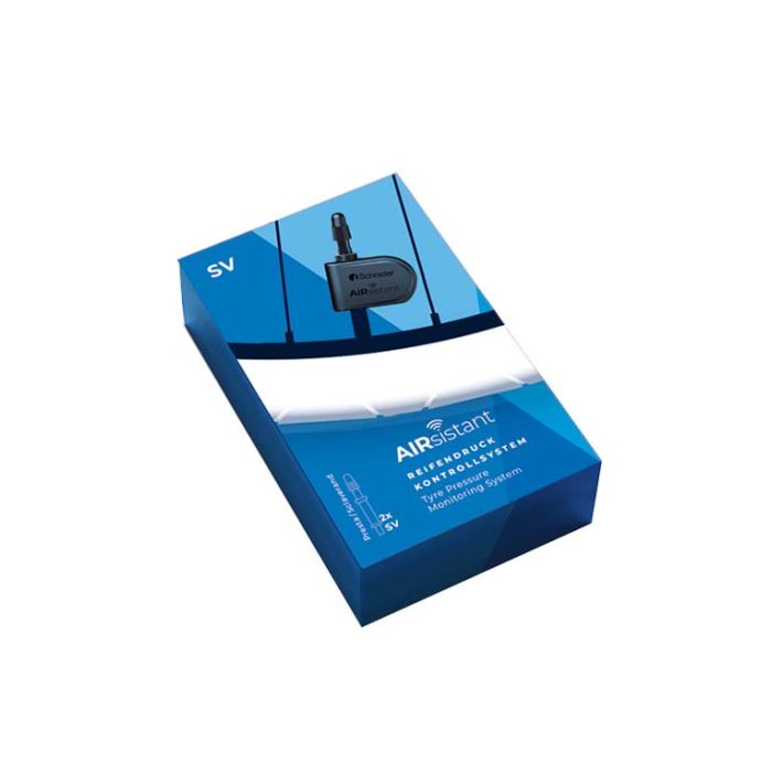 AIRsistant Digital Tire Pressure Gauge, 2 Sensors for Presta Valve, Black