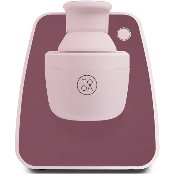Tooa Ice Cream Maker Milano, Light Pink / Burgundy