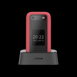 NOKIA 2660 DS RED + CRADLE Mobile Phone