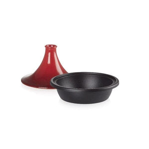 Le Creuset Cerise Cast Iron Tajine 31cm cherry red