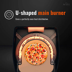 Witt Etna Fermo Pizza Oven, Graffiti Grey